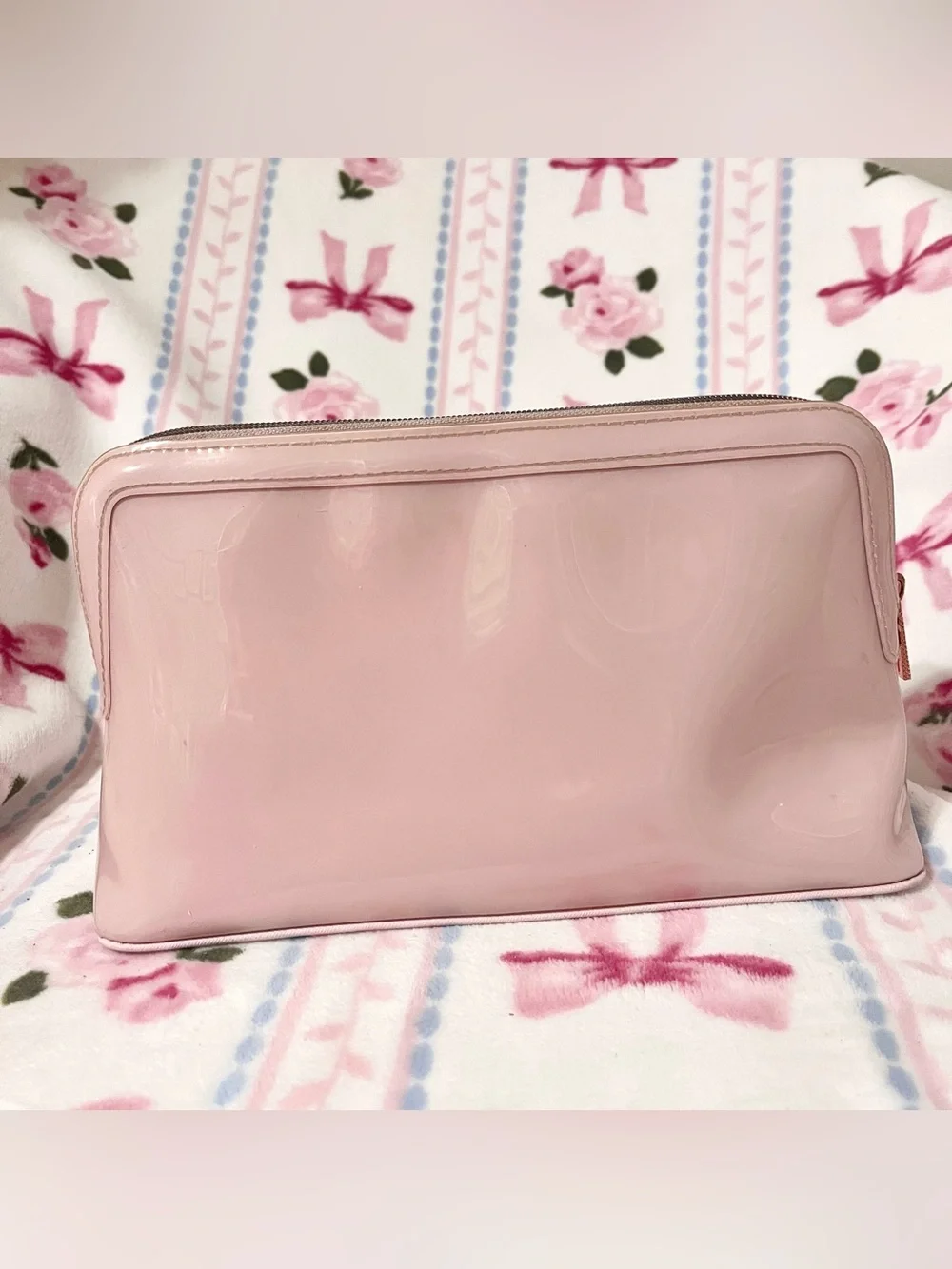 Ted Baker London Large Pink Cosmetic Bag with Bow